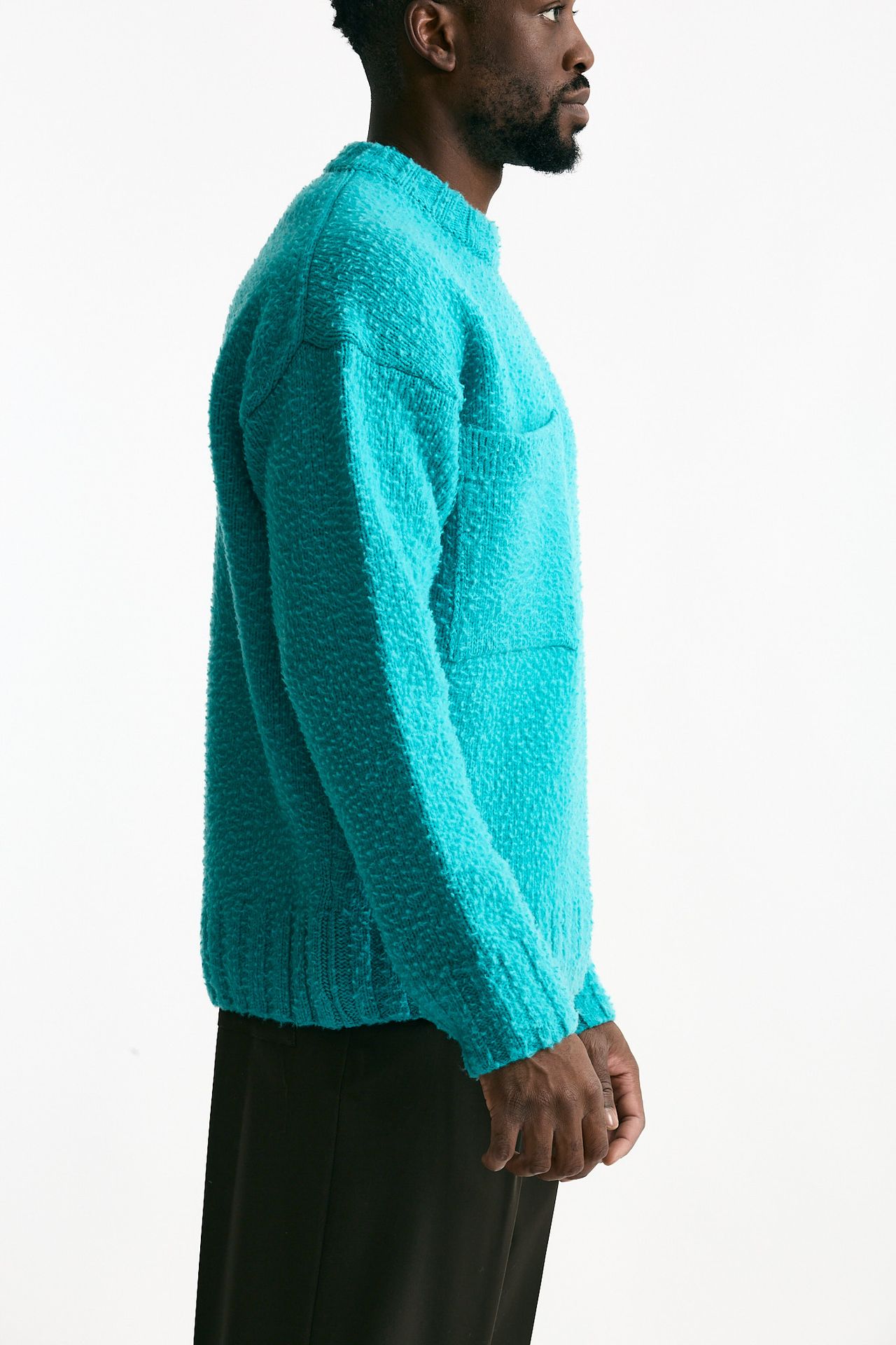 Maglia lana casentino azzurro men Laneus - 4