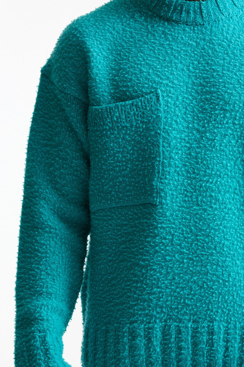 Maglia lana casentino azzurro men Laneus - 5