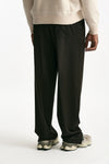 Pantalone ampio in lana ferma marrone men Laneus - 2