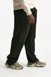 Pantalone ampio in lana ferma marrone men Laneus - 3