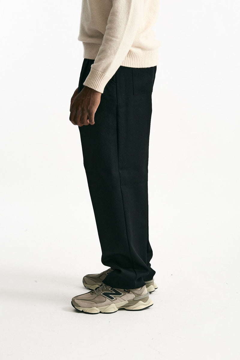 Pantalone in lana ferma nero men Laneus - 1