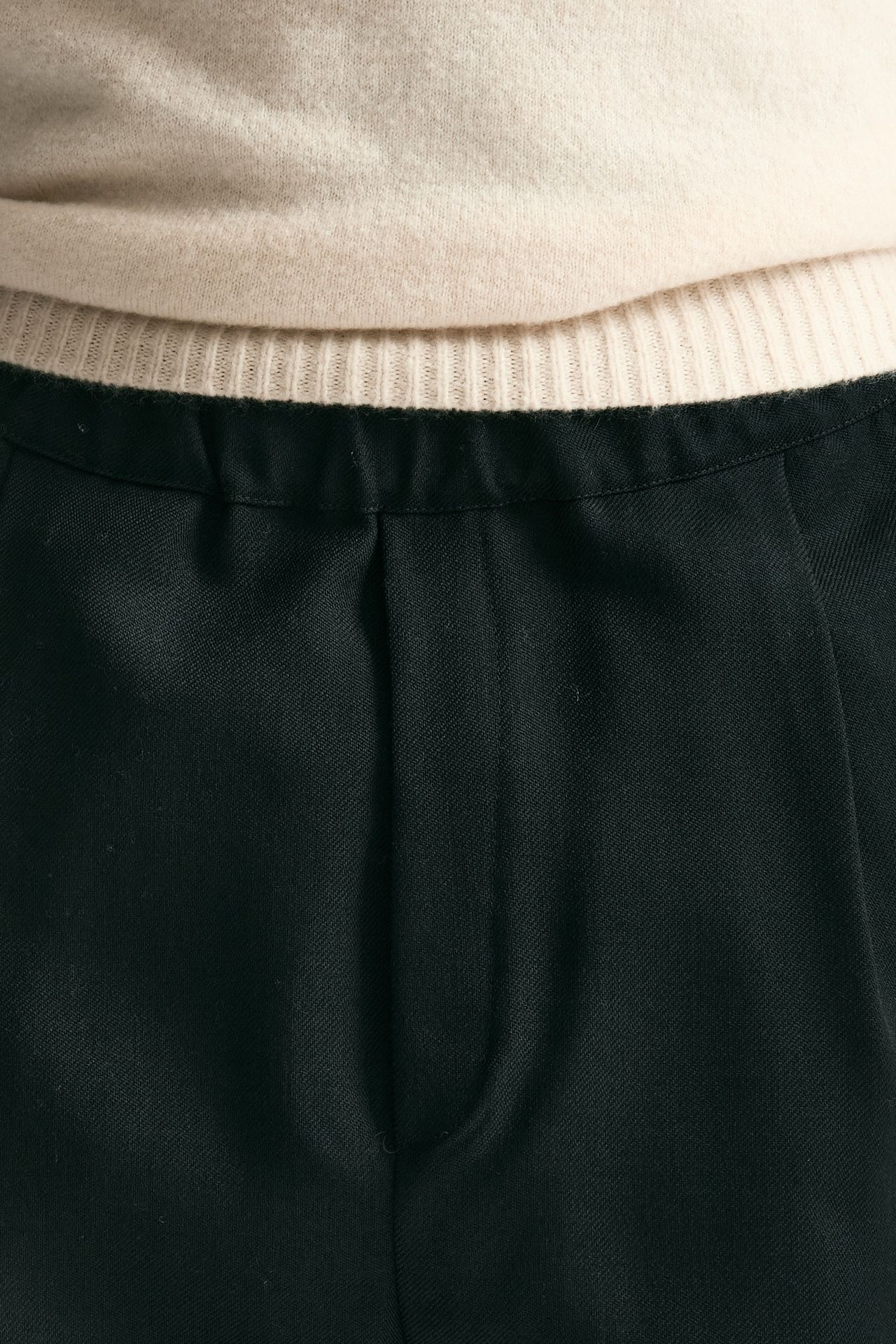 Pantalone in lana ferma nero men Laneus - 6