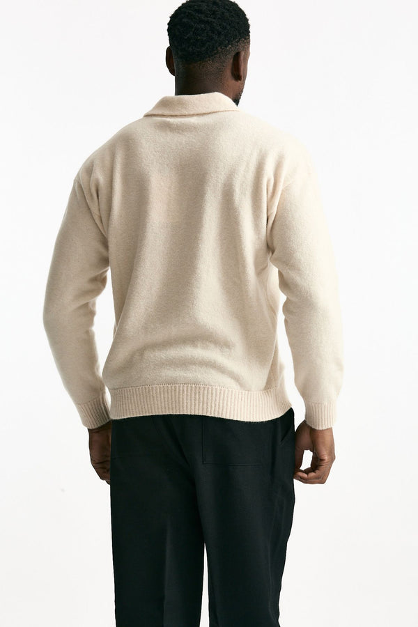 Polo cashmere panna men Laneus