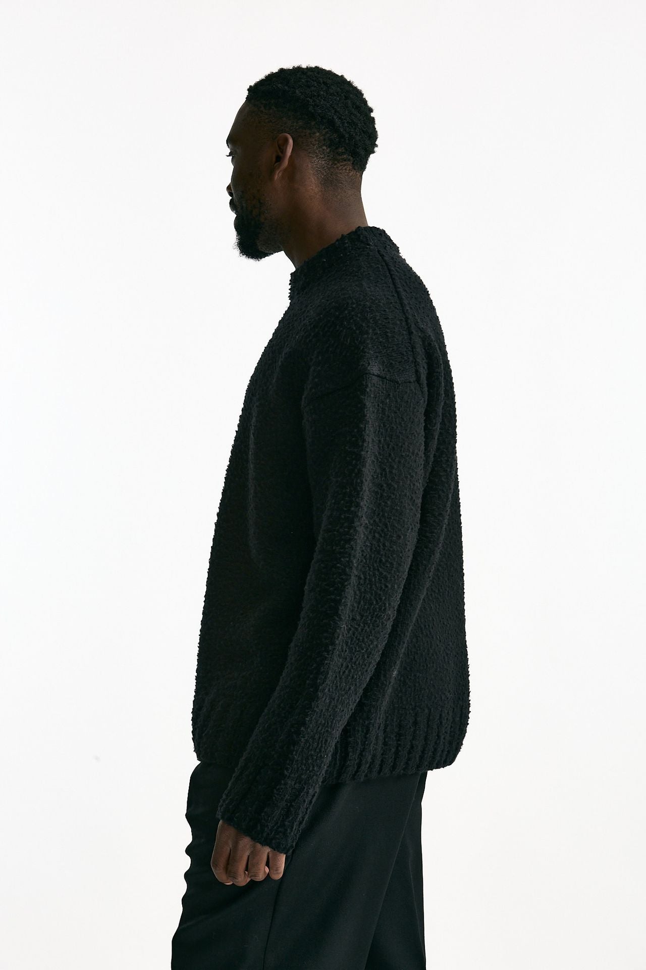 Maglia lana casentino nero men Laneus - 2