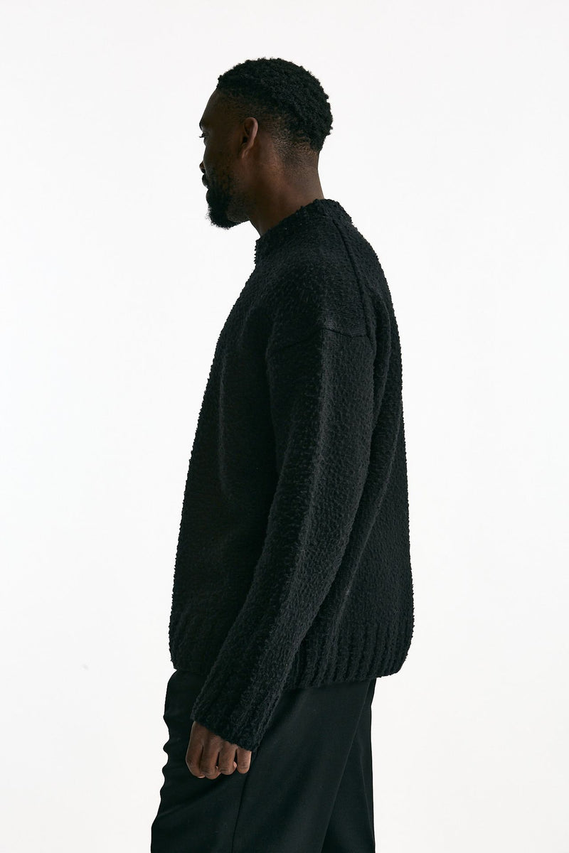 Maglia lana casentino nero men Laneus - 2