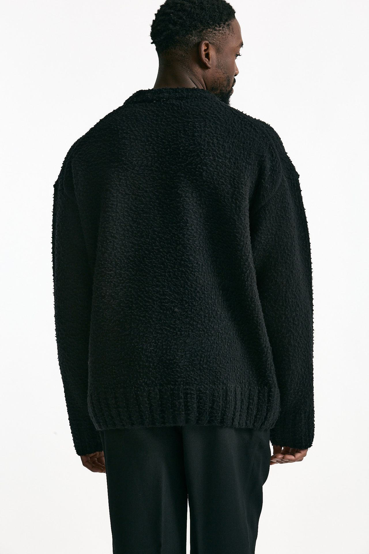 Maglia lana casentino nero men Laneus - 3