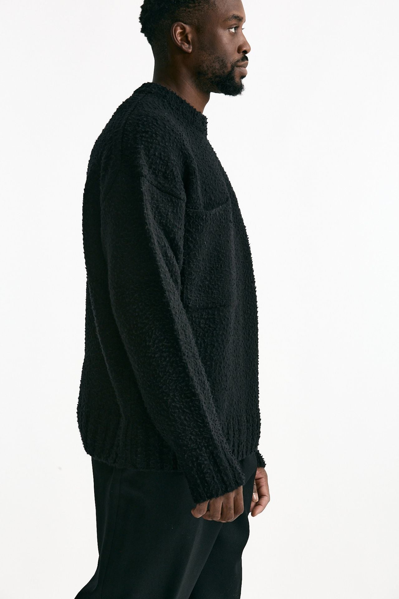 Maglia lana casentino nero men Laneus - 4