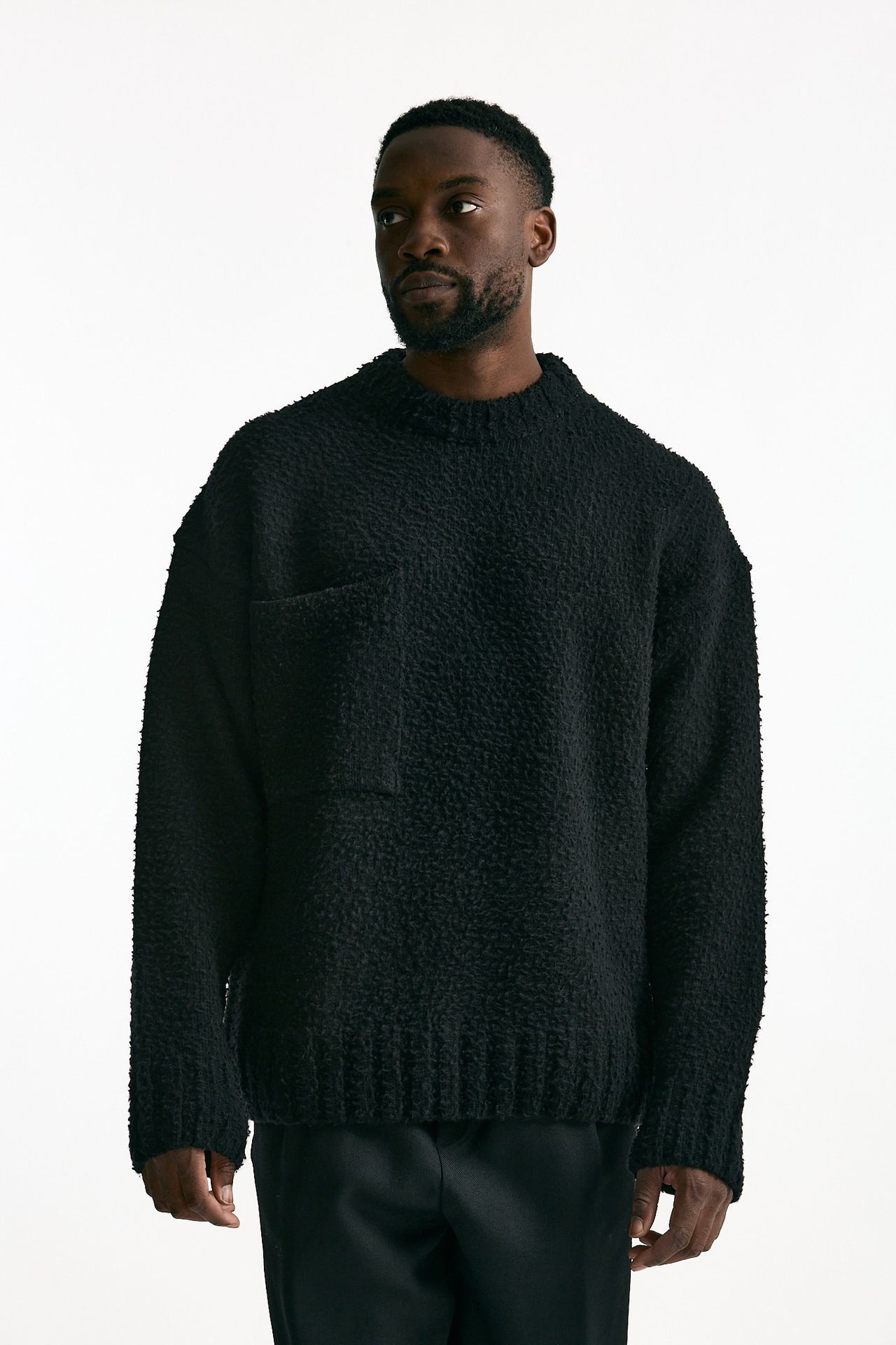 Maglia lana casentino nero men Laneus - 5