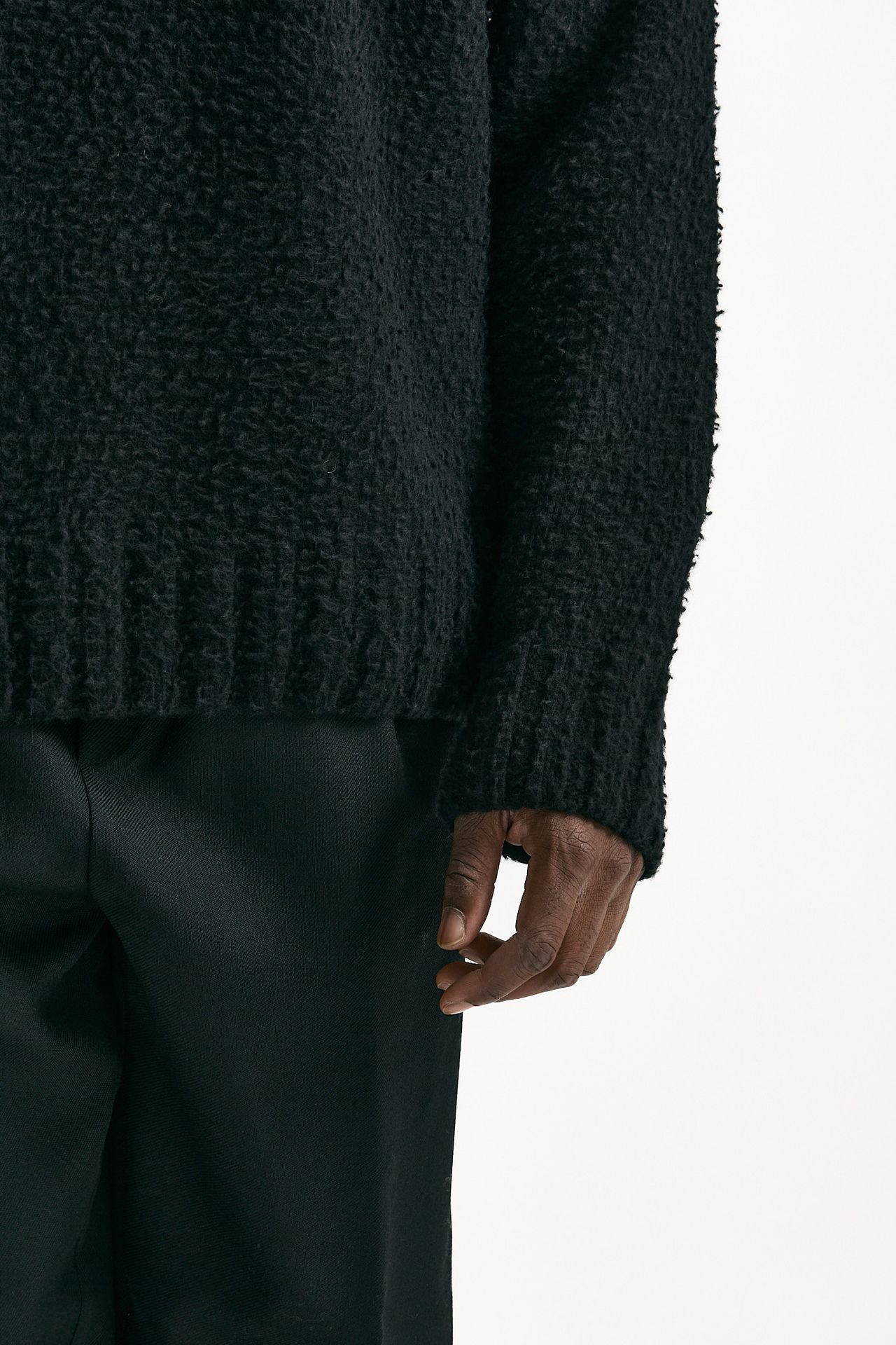 Maglia lana casentino nero men Laneus - 7