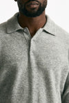 Polo cashmere grigio men Laneus - 5