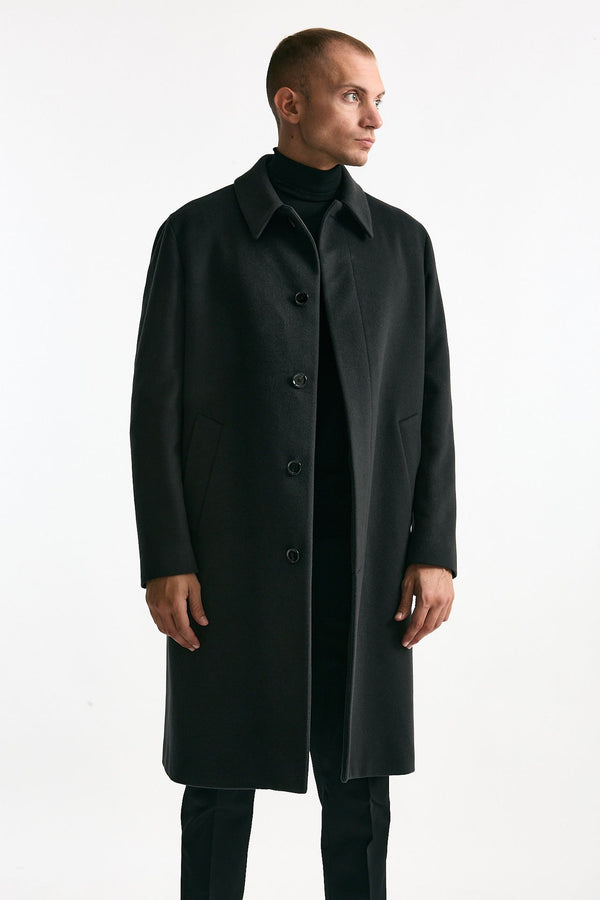 Cappotto monopetto grigio cashmere e lana men Lardini