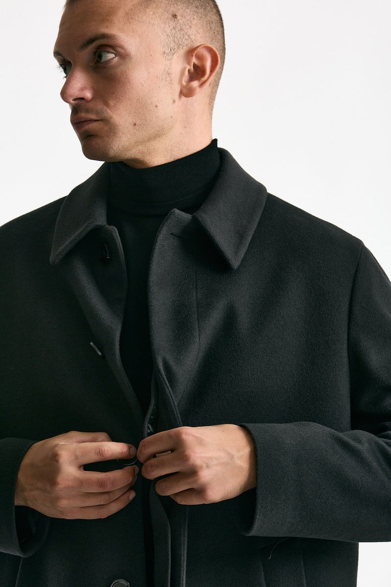 Cappotto monopetto grigio cashmere e lana men Lardini - 6