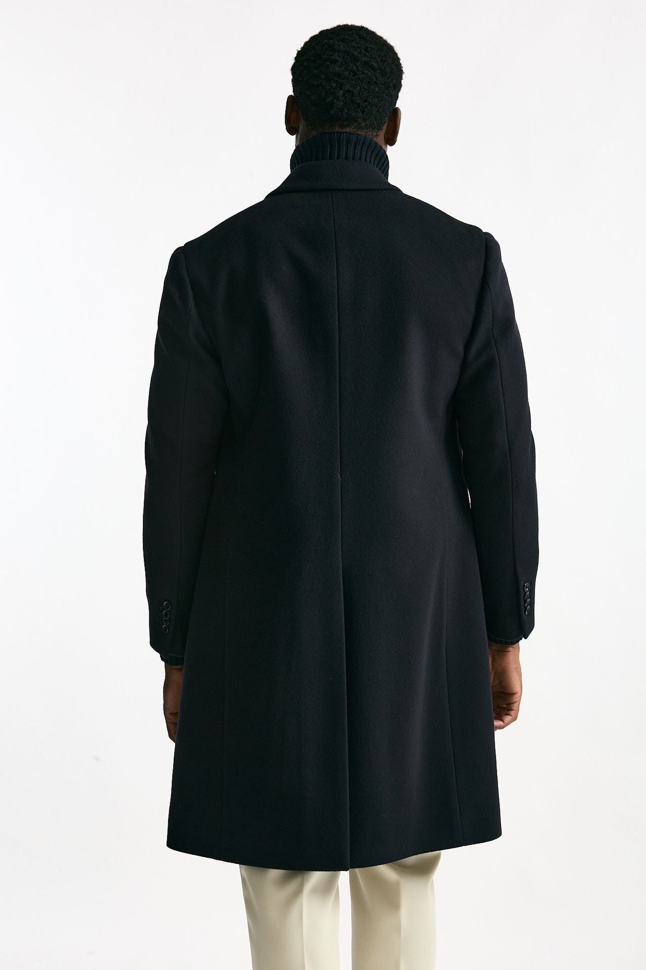 Cappotto doppiopetto in lana blu men Lardini - 3