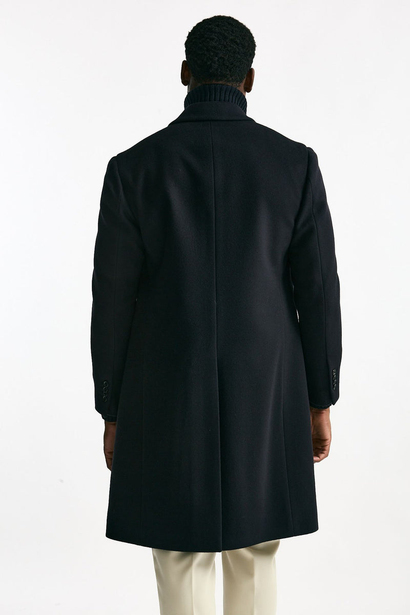 Cappotto doppiopetto in lana blu men Lardini - 3