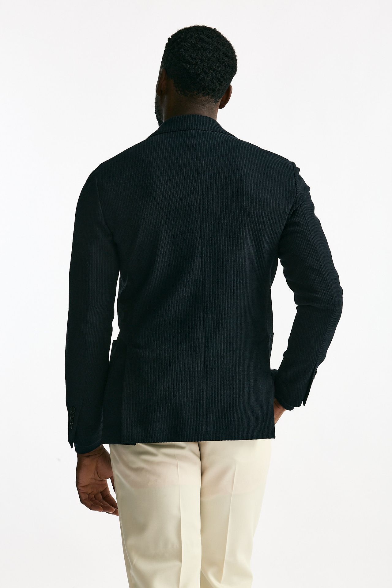 Giacca monopetto blu lana cotone men Lardini - 3