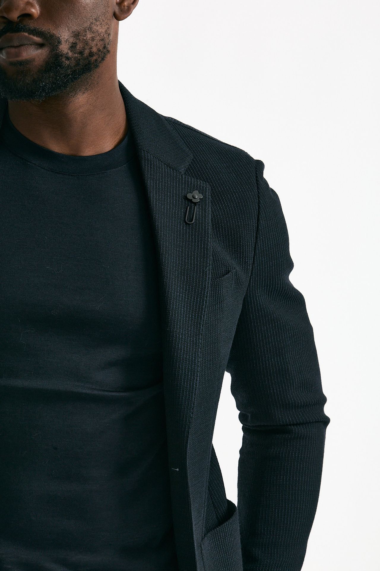 Giacca monopetto blu lana cotone men Lardini - 5