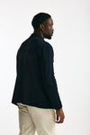 Overshirt in lana blu men Lardini - 4