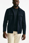 Overshirt in lana blu men Lardini - 5