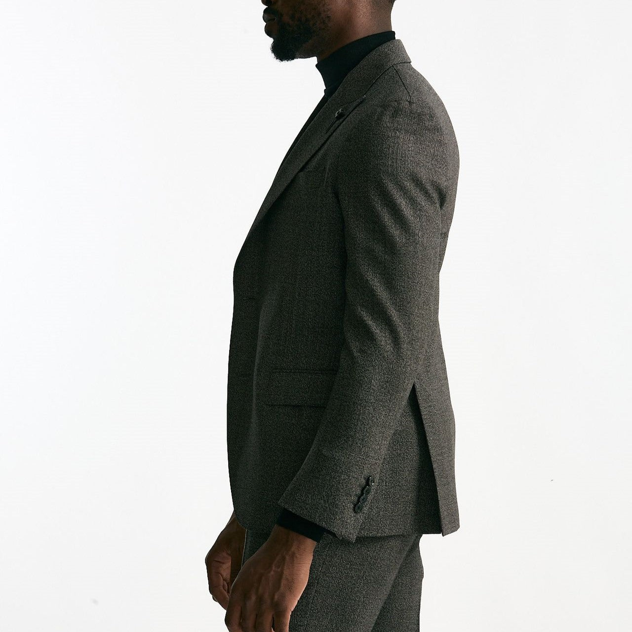 Abito monopetto in lana micro fantasia men Lardini - 10