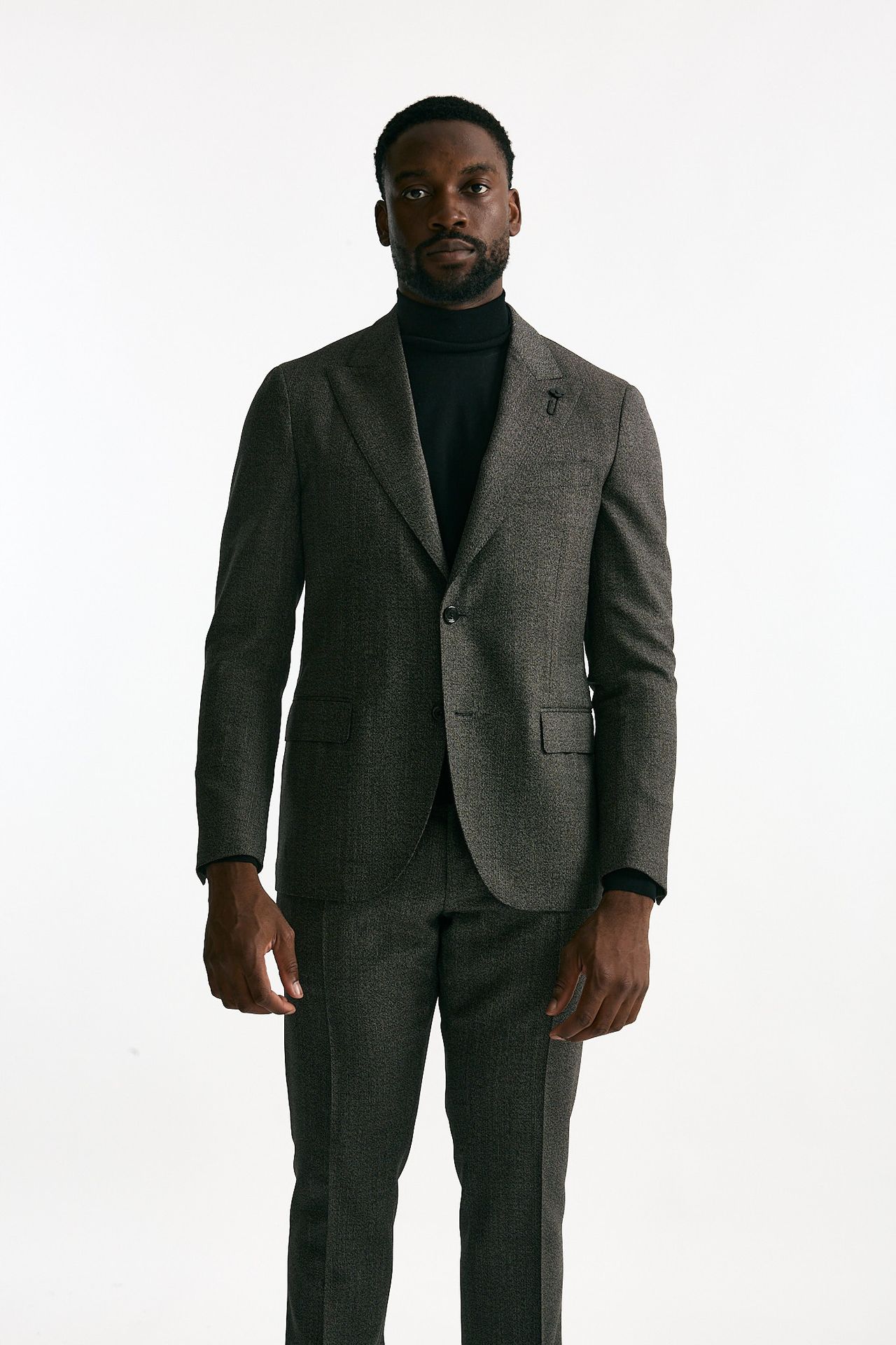 Abito monopetto in lana micro fantasia men Lardini - 6