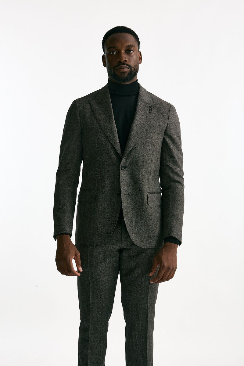 Abito monopetto in lana micro fantasia men Lardini - 6