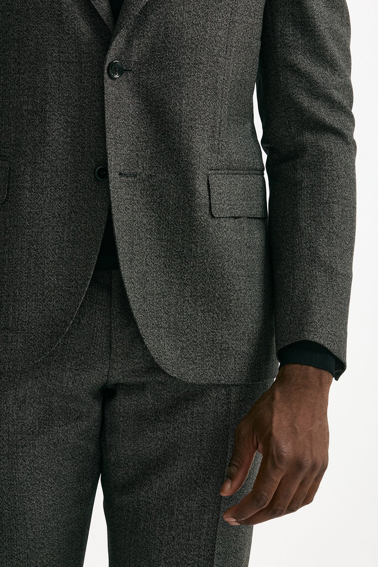 Abito monopetto in lana micro fantasia men Lardini - 7