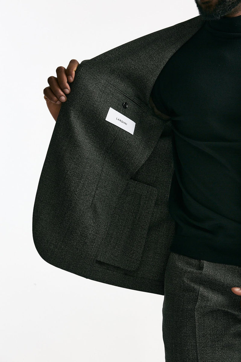 Abito monopetto in lana micro fantasia men Lardini - 8