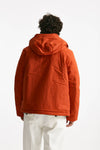 giubbotto blazer coat in cotone cerato arancio men Manifattura ceccarelli - 3