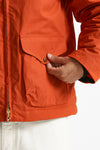 giubbotto blazer coat in cotone cerato arancio men Manifattura ceccarelli - 7