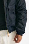 bomber new bomber in cotone cerato blu men Manifattura ceccarelli - 5