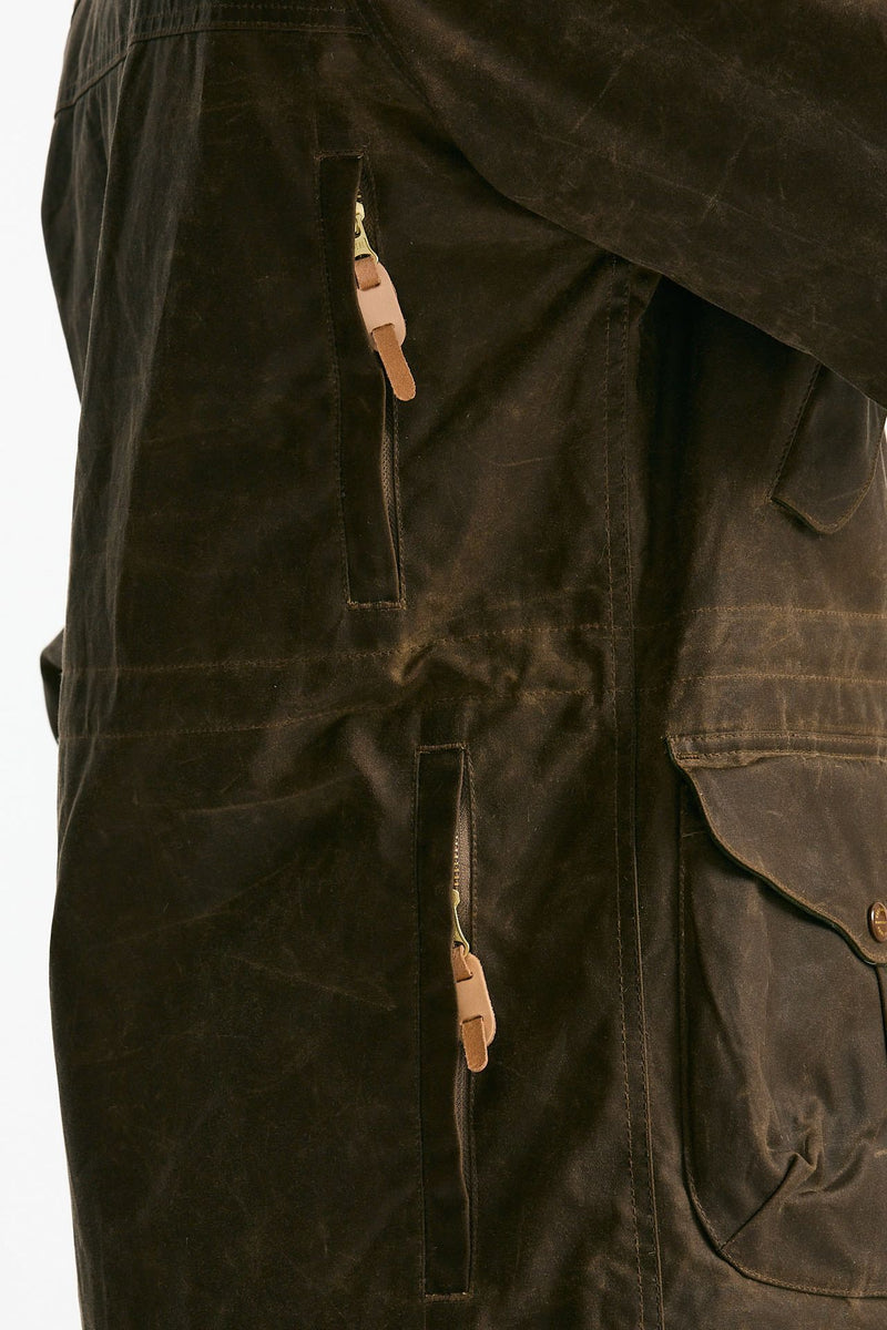 Parka FISHERMAN PARKA in cotone cerato marrone men Manifattura ceccarelli - 9