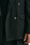 Giacca doppiopetto nero men Marsēm - 8