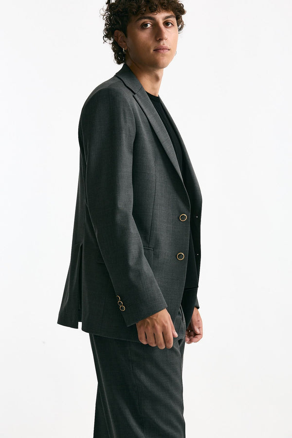 Giacca monopetto grigio men Marsēm