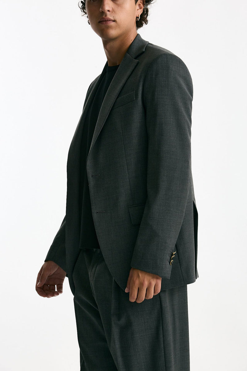 Giacca monopetto grigio men Marsēm - 4