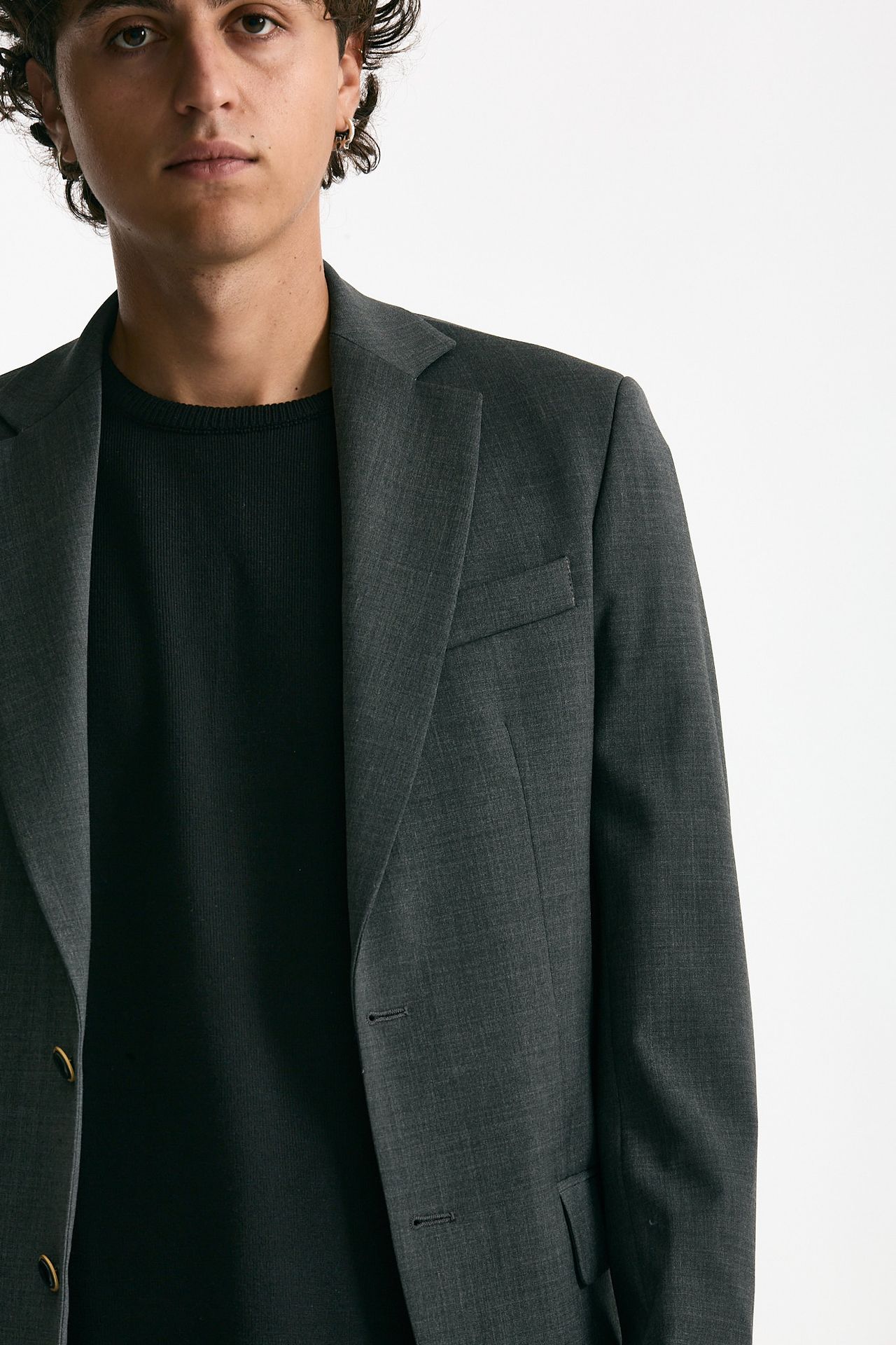 Giacca monopetto grigio men Marsēm - 5