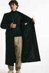 Cappotto monopetto nero misto lana men Marsēm - 6