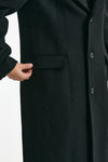 Cappotto monopetto nero misto lana men Marsēm - 9
