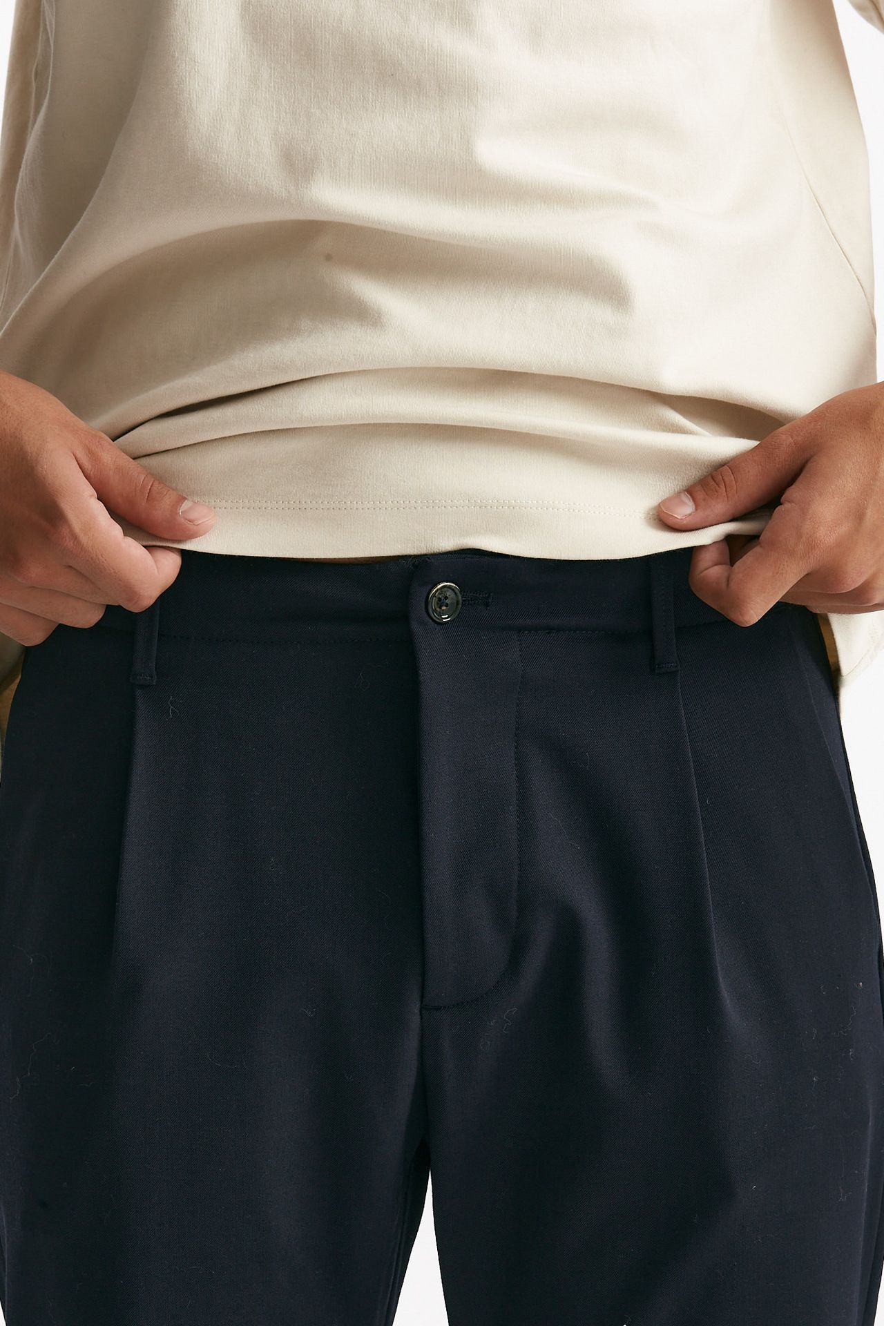 Pantalone FOLD 2 Lana e poliestere stretch blu men Nine in the morning - 5