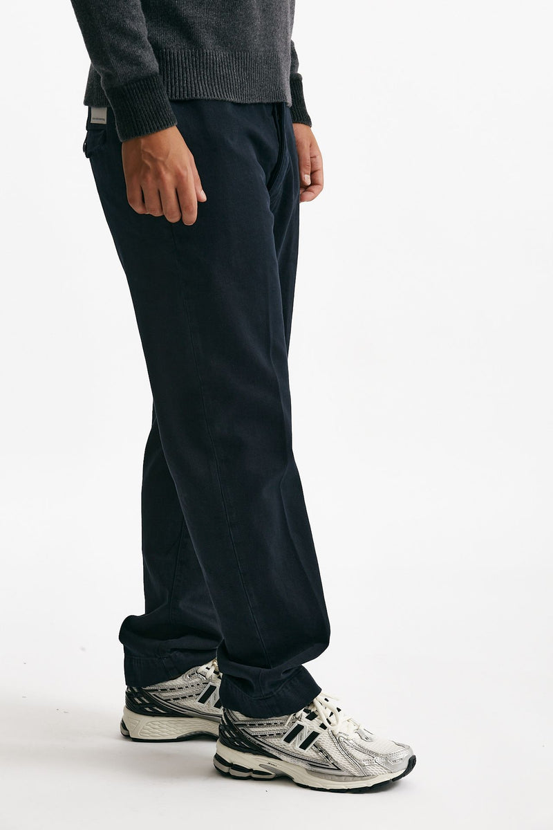 Pantalone TIM in cotone fermo lavato blu men Nine in the morning - 3