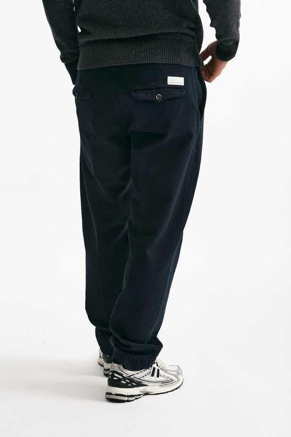 Pantalone TIM in cotone fermo lavato blu men Nine in the morning