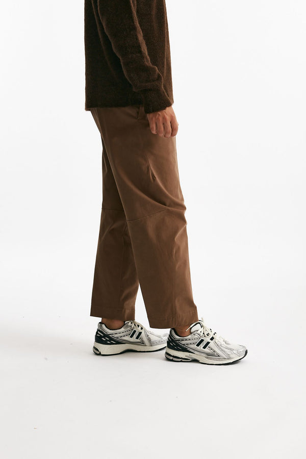 Pantalone GIULIO CARROT in cotone cammello men Nine in the morning
