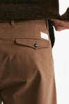 Pantalone GIULIO CARROT in cotone cammello men Nine in the morning - 7