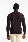 Maglia in lana e cashmere lavata bordeaux men Mauro ottaviani - 3