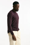 Maglia in lana e cashmere lavata bordeaux men Mauro ottaviani - 4
