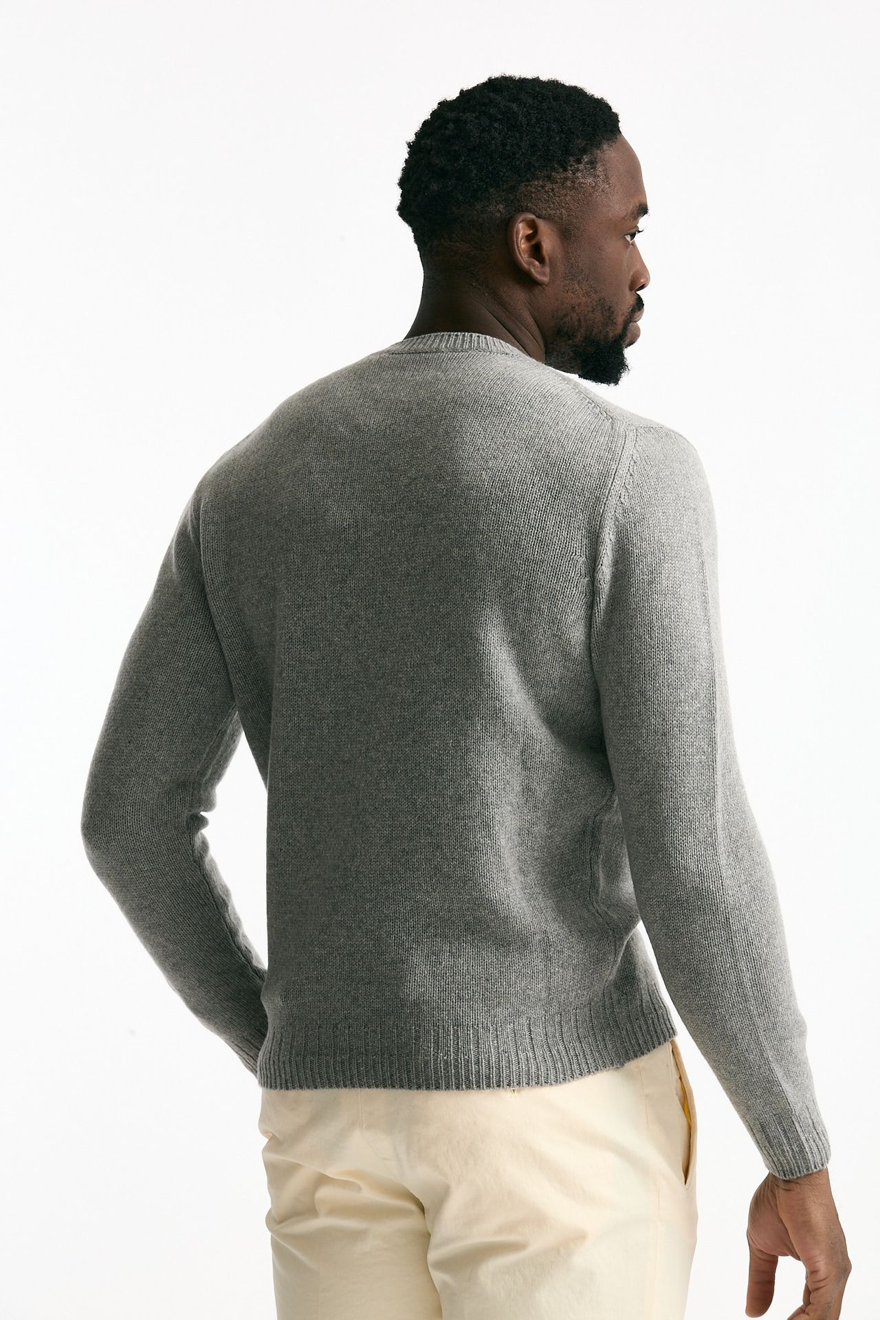 Maglia in cashmere grigio men Mauro ottaviani - 4