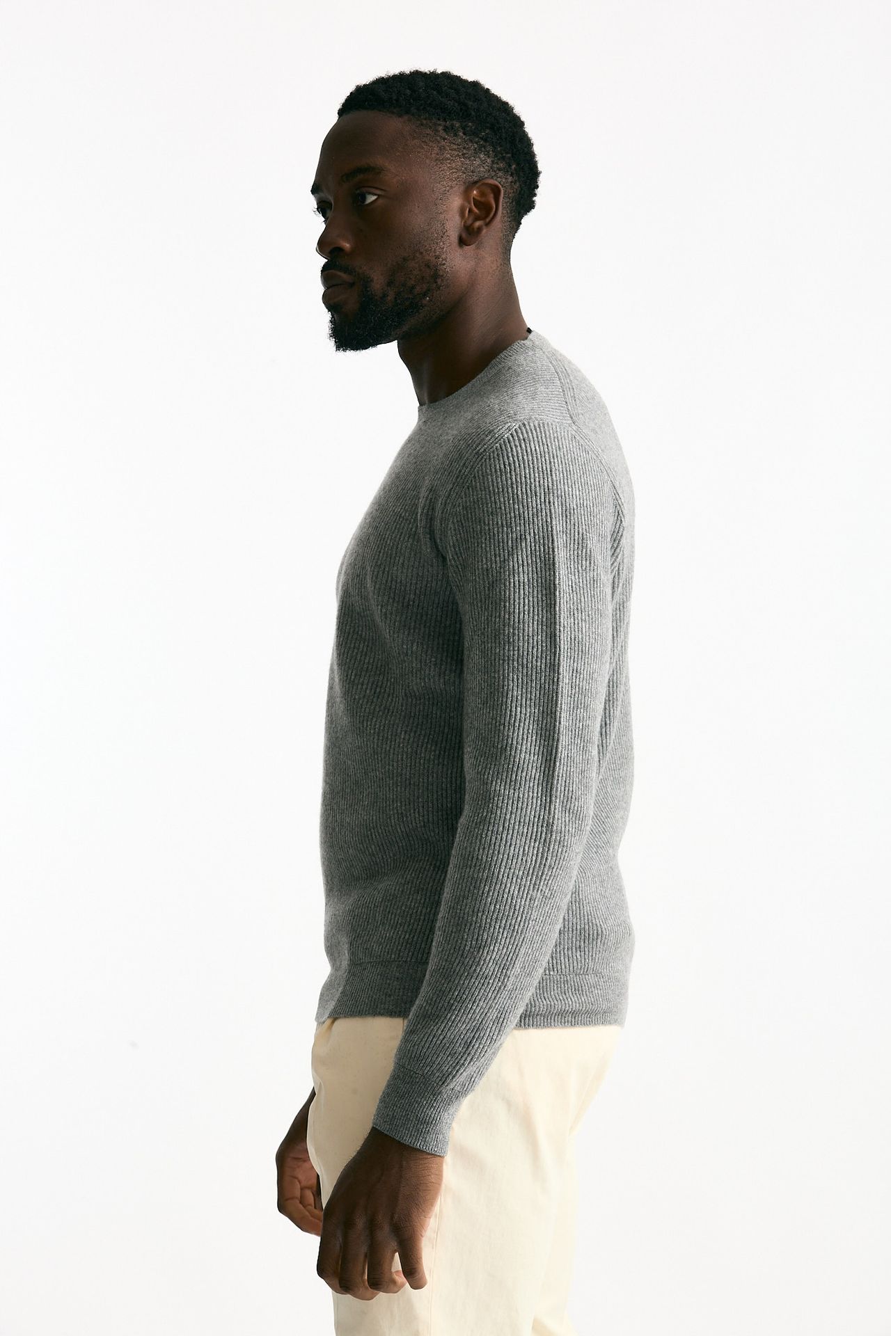 Maglia in lana e cashmere grigio men Mauro ottaviani - 2