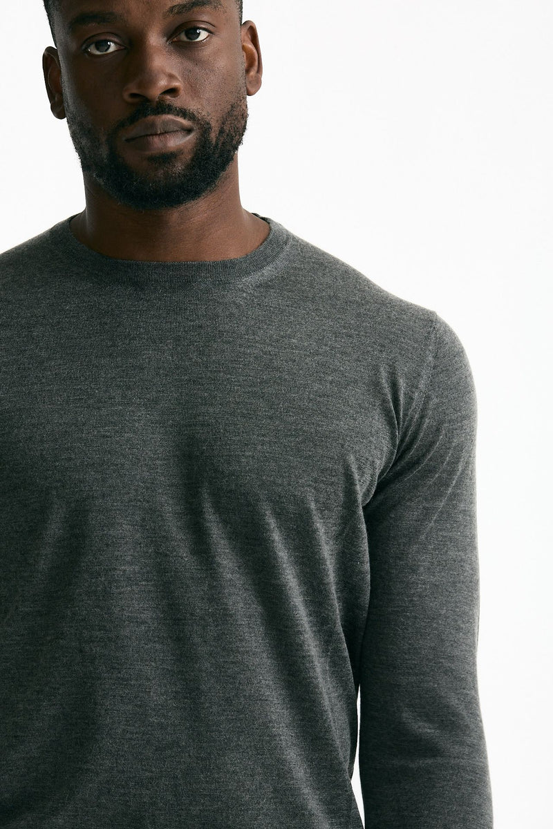 Maglia in cashmere e seta grigio men Mauro ottaviani - 5