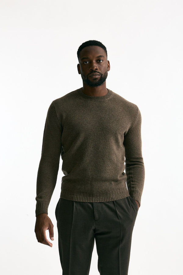 Maglia in cashmere marrone chiaro men Mauro ottaviani