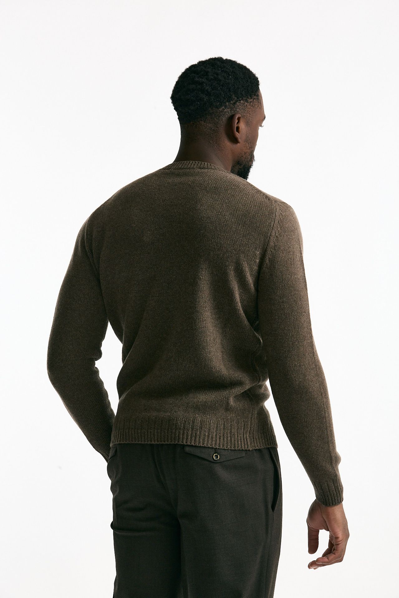 Maglia in cashmere marrone chiaro men Mauro ottaviani - 3