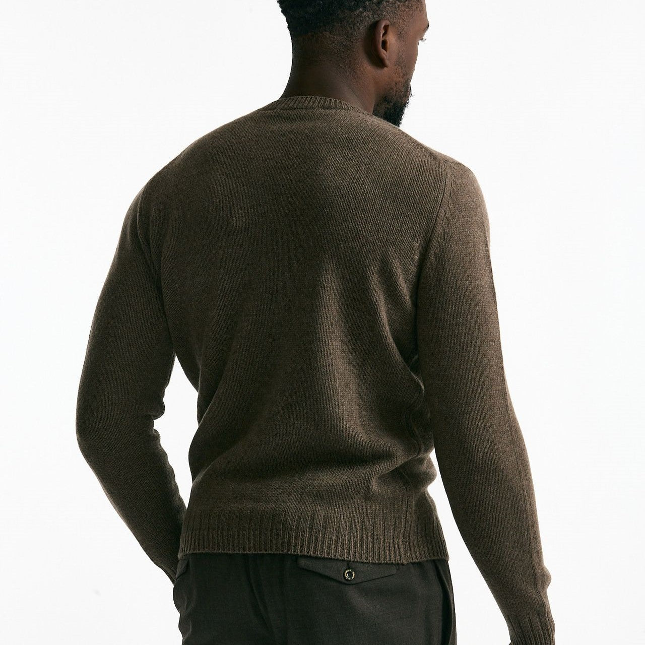 Maglia in cashmere marrone chiaro men Mauro ottaviani - 6